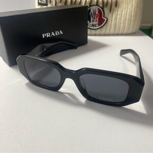 Prada Black Geometric Sunglasses